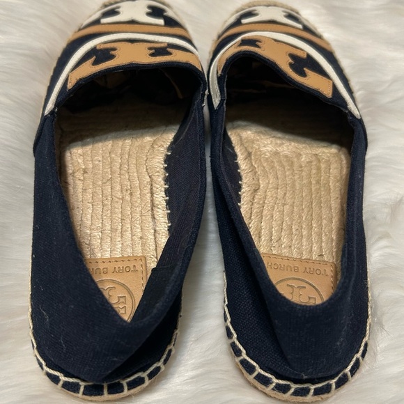 Tory Burch Navy and Tan Espadrilles - Picture 5 of 6